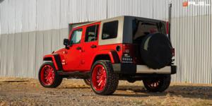 Jeep Wrangler with Fuel 1-Piece Wheels Saber - D745
